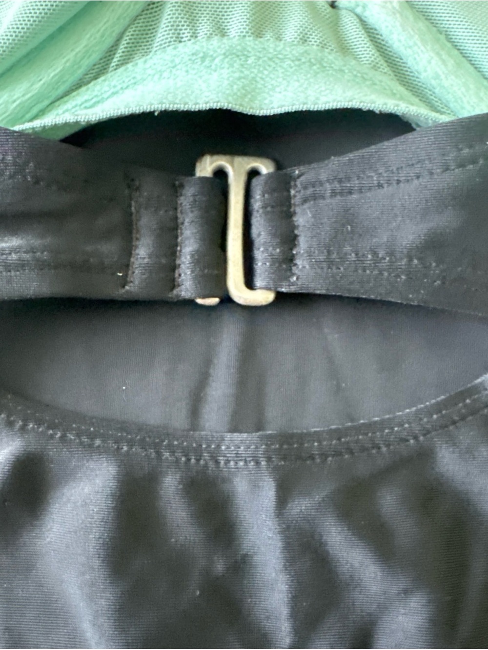 Athleta Twist Black Halter Tankini Top Underwire 38D / DD Swim Bathing Suit Top - Picture 7 of 10